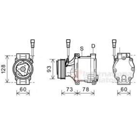 Acquista Compressore aria condizionata da VAN WEZEL 5100K080 a buon mercato per soli 1036,21 €