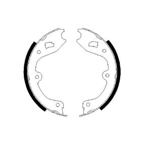 Compre Jogo de maxilas de travão, travão de estacionamento da BOSCH 0 986 487 338 a um preço baixo por 23,20 €