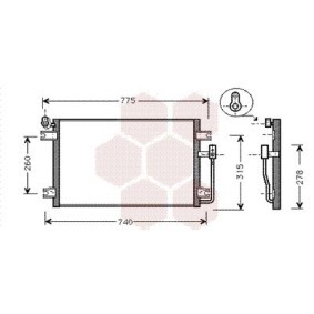 Achetez des Condenseur, climatisation VAN WEZEL 81005030 à prix pour 148,29 €