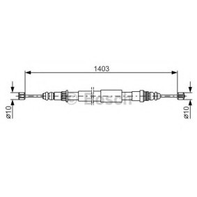 Handbremsseil für RENAULT von BOSCH