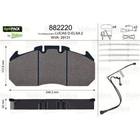 Acquista Kit pastiglie freni da VALEO 882220 a buon mercato per soli 197,22 €