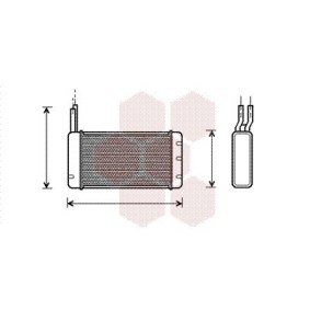 Acquista Scambiatore calore per riscaldamento abitacolo da VAN WEZEL 02006107 a buon mercato per soli 155,50 €