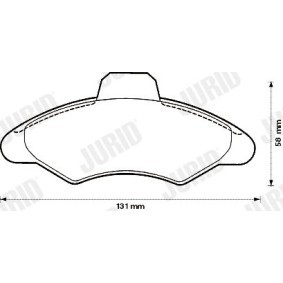 Acquista Kit pastiglie freni da JURID 571536D a buon mercato per soli 23,13 €