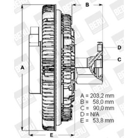 Kjøp Clutch, kjølevifte av BERU LK092 til den lave prisen 6136,17 NOK