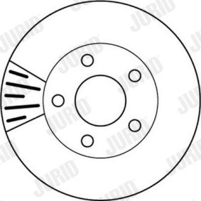 Acquista Disco freno da JURID 562160J a buon mercato per soli 39,63 €