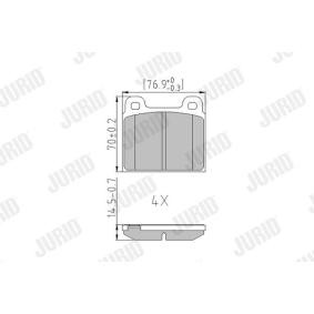 Acquista Kit pastiglie freni da JURID 571215J a buon mercato per soli 19,45 €