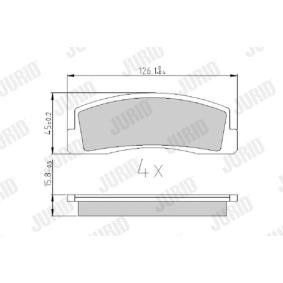 Acquista Kit pastiglie freni da JURID 571265J a buon mercato per soli 49,77 €