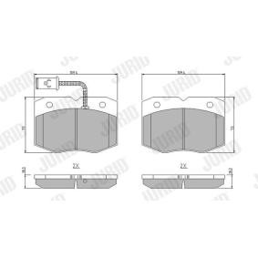 Acquista Kit pastiglie freni da JURID 571416J a buon mercato per soli 25,15 €