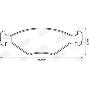 Acquista Kit pastiglie freni da JURID 571448J a buon mercato per soli 51,17 €