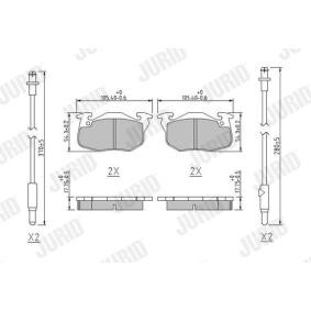 Acquista Kit pastiglie freni da JURID 571525J a buon mercato per soli 51,98 €