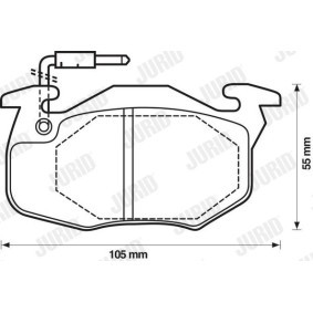 Acquista Kit pastiglie freni da JURID 571743D a buon mercato per soli 32,42 €