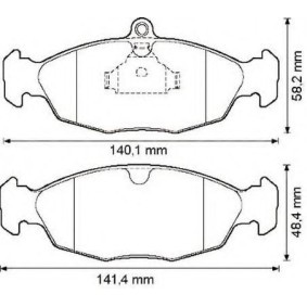 Acquista Kit pastiglie freni da JURID 571924J-AS a buon mercato per soli 48,47 €