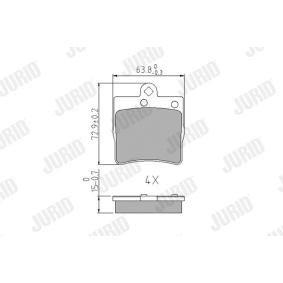 Acquista Kit pastiglie freni da JURID 571925J a buon mercato per soli 24,91 €