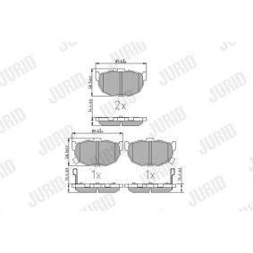 Acquista Kit pastiglie freni da JURID 572127J a buon mercato per soli 22,91 €