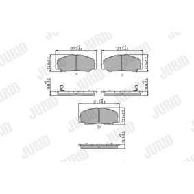 Acquista Kit pastiglie freni da JURID 572261J a buon mercato per soli 36,71 €