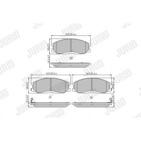 Acquista Kit pastiglie freni da JURID 572453J a buon mercato per soli 28,02 €
