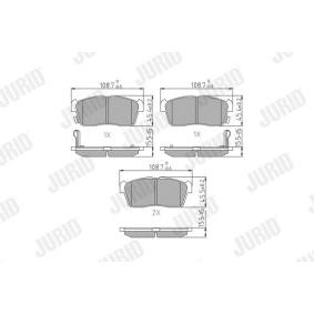 Acquista Kit pastiglie freni da JURID 572471J a buon mercato per soli 23,28 €