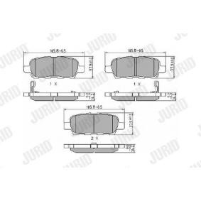 Acquista Kit pastiglie freni da JURID 572501J a buon mercato per soli 21,70 €