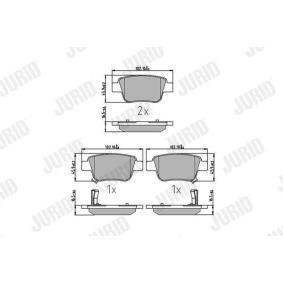Bremsbeläge 572516J von JURID günstig für 24,90 € online kaufen