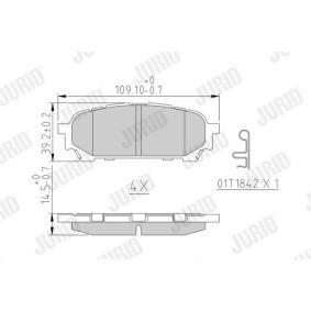 Acquista Kit pastiglie freni da JURID 572529J a buon mercato per soli 26,50 €