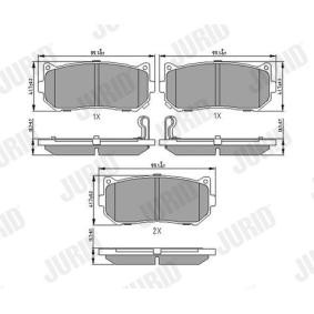 Acquista Kit pastiglie freni da JURID 572556J a buon mercato per soli 26,49 €