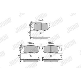 Acquista Kit pastiglie freni da JURID 572593J a buon mercato per soli 31,33 €