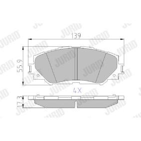 Acquista Kit pastiglie freni da JURID 572598J a buon mercato per soli 26,70 €