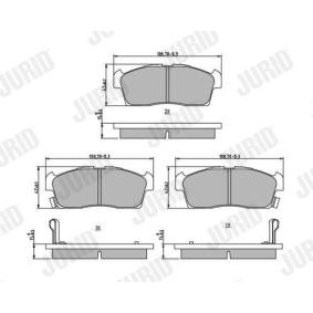 Acquista Kit pastiglie freni da JURID 572611J a buon mercato per soli 25,79 €