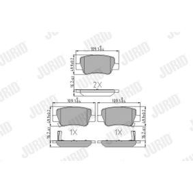 Bremsbeläge 572627J von JURID günstig für 26,24 € online kaufen