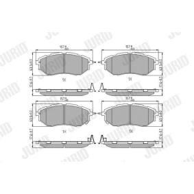 Acquista Kit pastiglie freni da JURID 572638J a buon mercato per soli 30,44 €