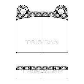 Acquista Kit pastiglie freni da TRISCAN 8110 10201 a buon mercato per soli 21,43 €