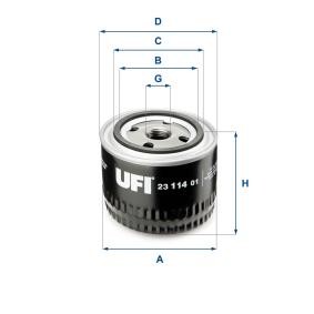Compre Filtro de óleo de UFI online para NIVA II Veículo todo-terreno fechado (2123) a preços moderados