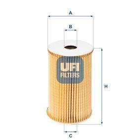 Achetez des Filtre à huile UFI 23.261.00 à prix pour 8,39 €