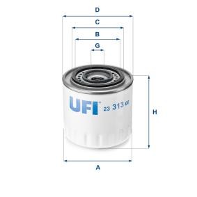 Achetez des Filtre à huile UFI 23.313.00 à prix pour 14,22 €