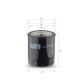 Achetez des Filtre à huile UFI 23.477.00 à prix pour 8,15 €