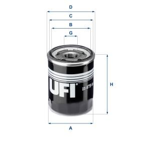 Comprar Filtro de aceite de UFI 23.479.00 a bajo precio de 11,44 €