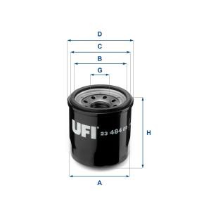 Comprar Filtro de aceite de UFI 23.484.00 a bajo precio de 7,53 €