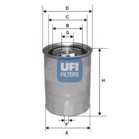 Achetez des Filtre à carburant UFI 24.339.00 à prix pour 61,41 €