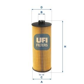 Achetez des Filtre à huile UFI 25.005.00 à prix pour 11,26 €
