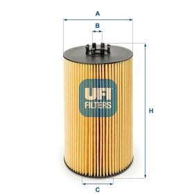 Achetez des Filtre à huile UFI 25.046.00 à prix pour 19,21 €