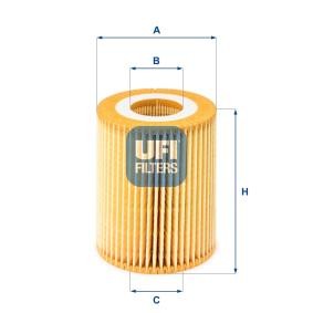 Compre Filtro de óleo da UFI 25.069.00 a um preço baixo por 10,81 €