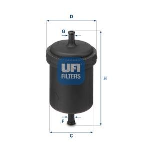 Compre Filtro de combustível da UFI 31.512.00 a um preço baixo por 9,71 €