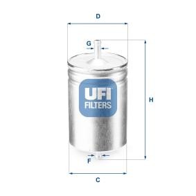 Compre Filtro de combustível da UFI 31.583.00 a um preço baixo por 14,07 €