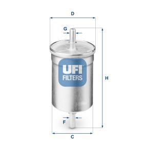 Comprar Filtro combustible de UFI 31.710.00 a bajo precio de 10,65 €