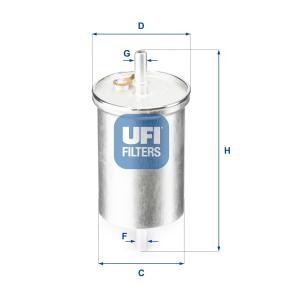 Comprar Filtro combustible de UFI 31.835.00 a bajo precio de 10,40 €