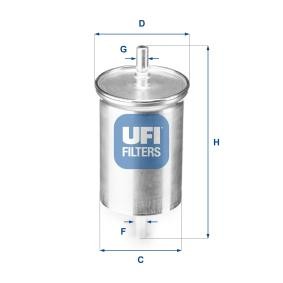 Comprar Filtro combustible de UFI 31.923.00 a bajo precio de 13,14 €
