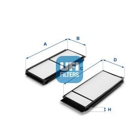 Compre Filtro, ar do habitáculo da UFI 53.120.00 a um preço baixo por 14,39 €