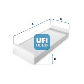 Achetez des Filtre d'habitacle UFI 53.165.00 à prix pour 21,69 €