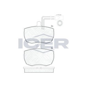 Acquista Kit pastiglie freni da ICER 140935 a buon mercato per soli 14,15 €
