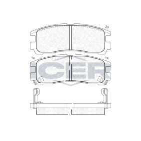 Acquista Kit pastiglie freni da ICER 141192 a buon mercato per soli 28,61 €